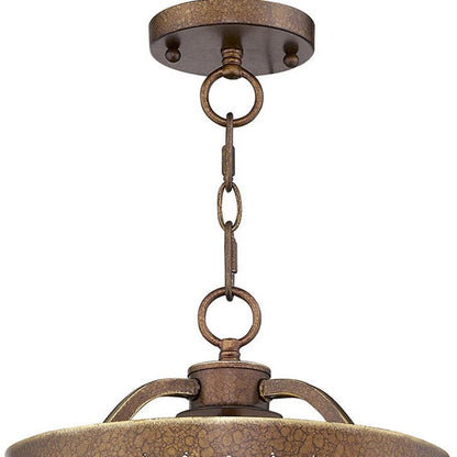 Bronze Four Light Metal Dimmable Chandelier With Shades HomeRoots