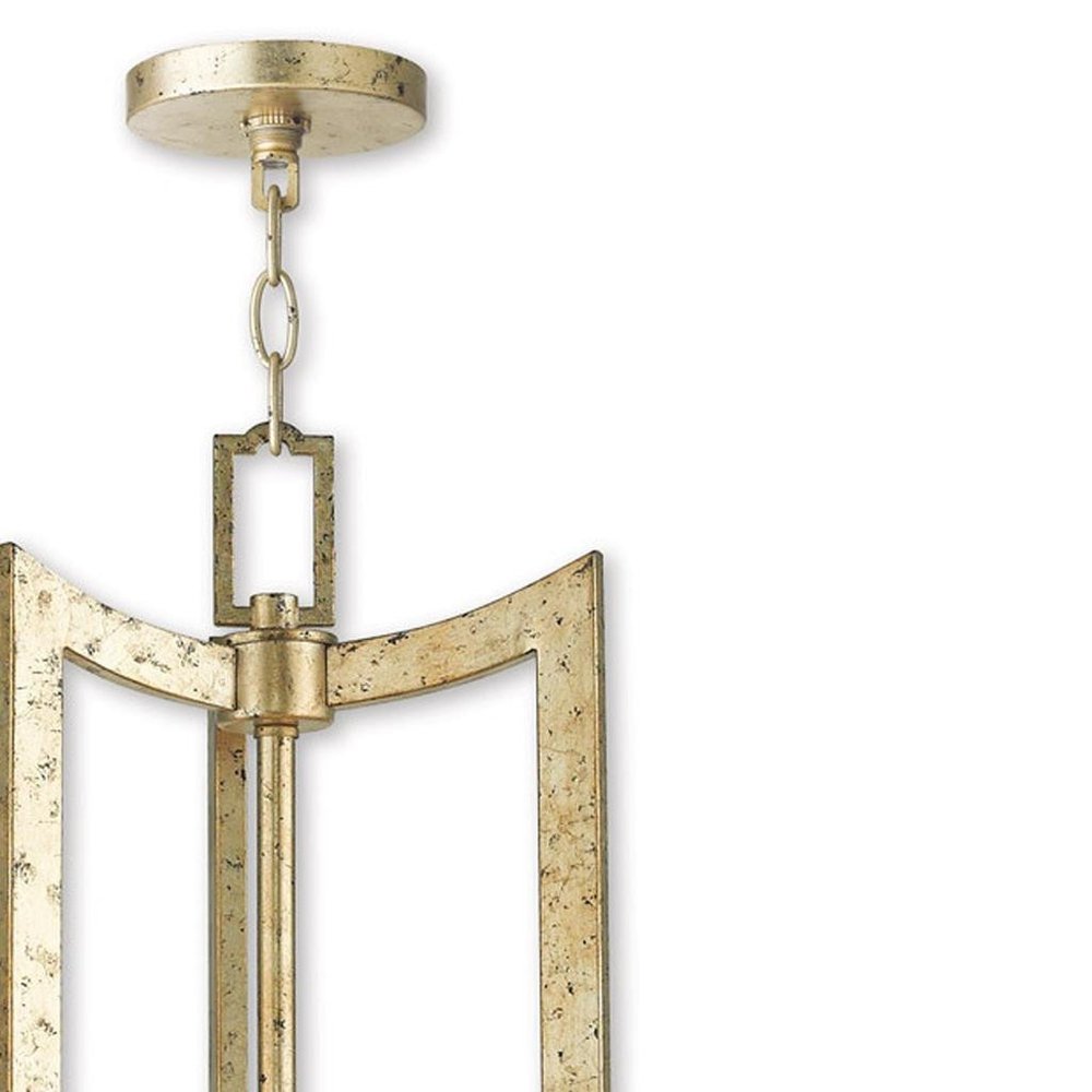 Gold Six Light Metal Dimmable Chandelier With Shades HomeRoots