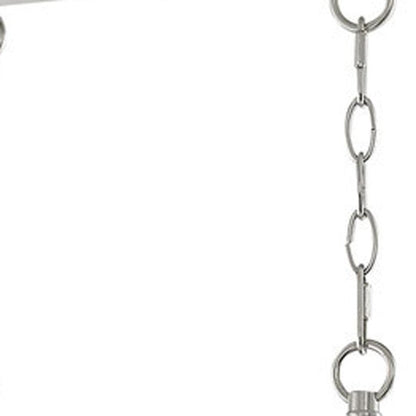 Nickel Eight Light Metal Dimmable Chandelier With Shades HomeRoots