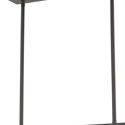 Bronze Five Light Metal Dimmable Chandelier With Shades HomeRoots