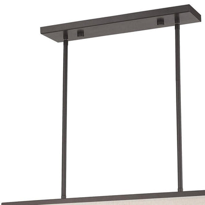 Bronze Five Light Metal Dimmable Chandelier With Shades HomeRoots