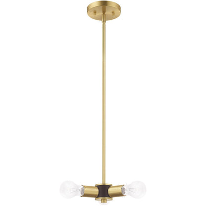 Brass Three Light Metal Dimmable Chandelier With Shades HomeRoots