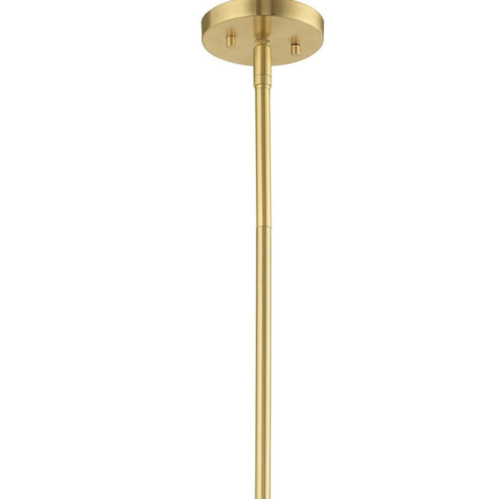 Brass Four Light Metal Dimmable Chandelier With Shades HomeRoots