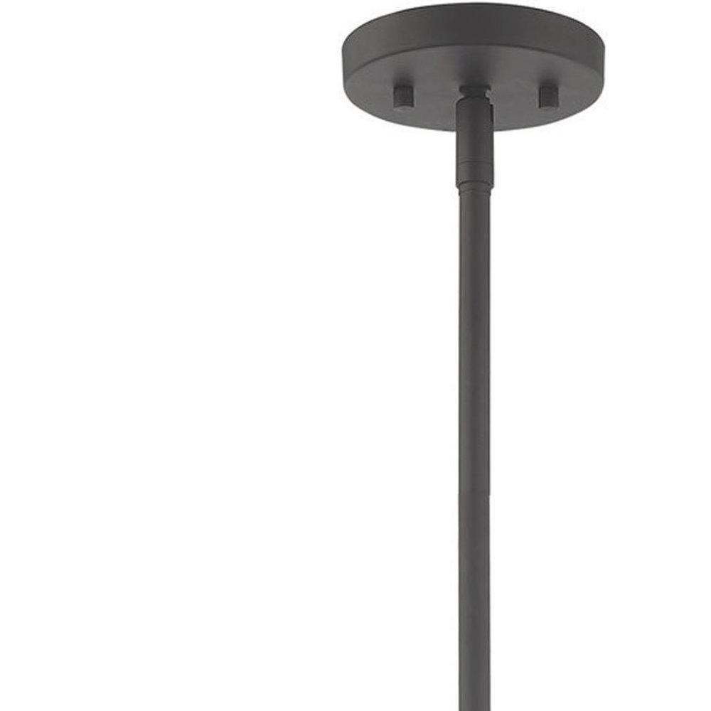 Gray Five Light Metal Dimmable Chandelier With Shades HomeRoots