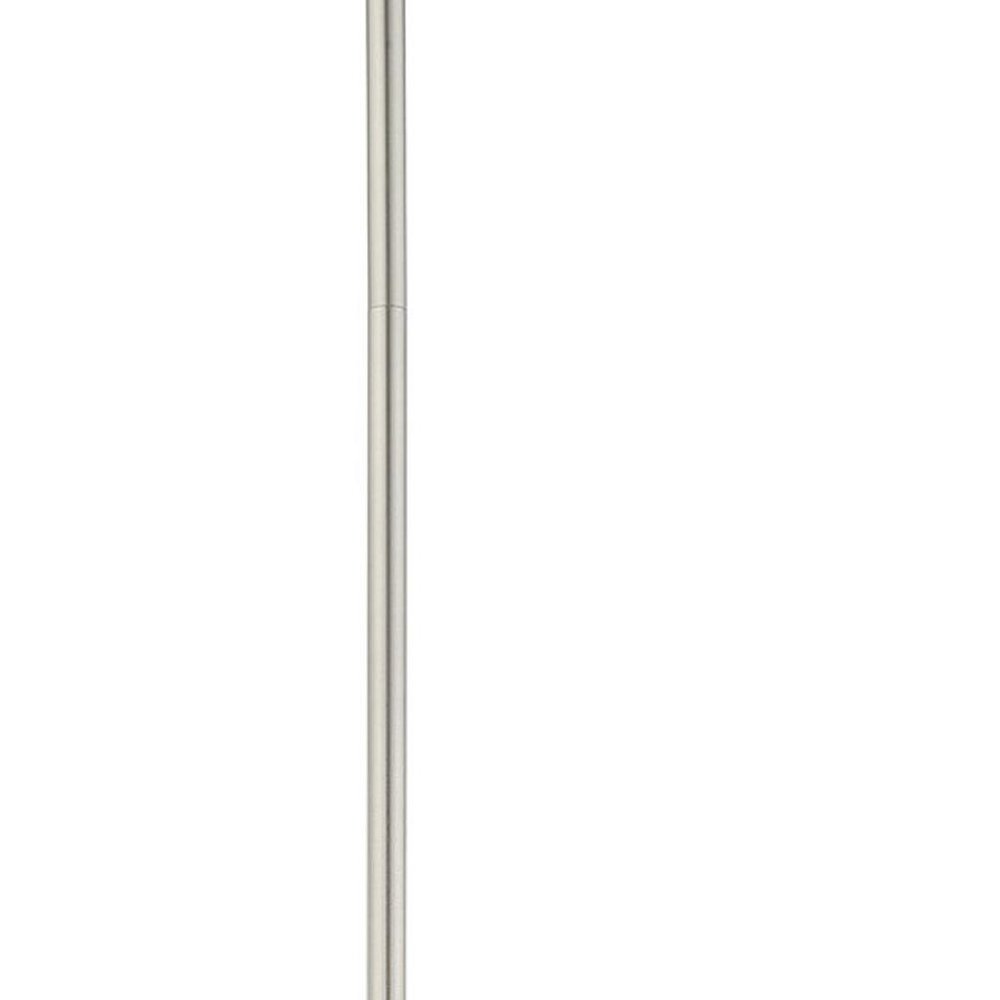 Nickel Four Light Metal Dimmable Chandelier With Shades HomeRoots