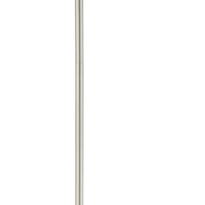 Nickel Four Light Metal Dimmable Chandelier With Shades HomeRoots