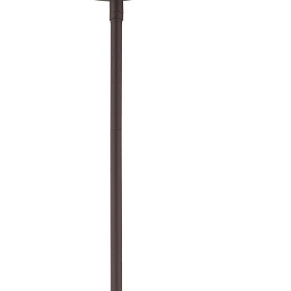 Bronze Five Light Metal Dimmable Chandelier With Shades HomeRoots