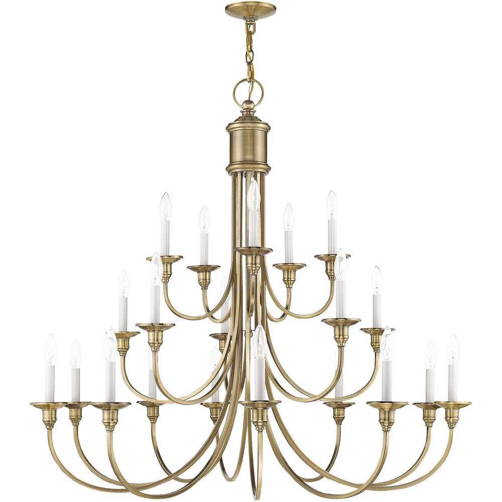 Antiqued Brass Multi Light Metal Dimmable Chandelier With Shades HomeRoots