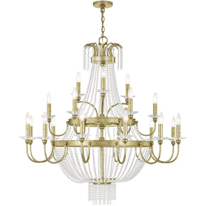 Gold Multi Light Metal Dimmable Chandelier With Shades HomeRoots