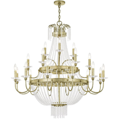 Gold Multi Light Metal Dimmable Chandelier With Shades HomeRoots