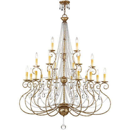 Bronze Multi Light Metal Dimmable Chandelier With Shades HomeRoots