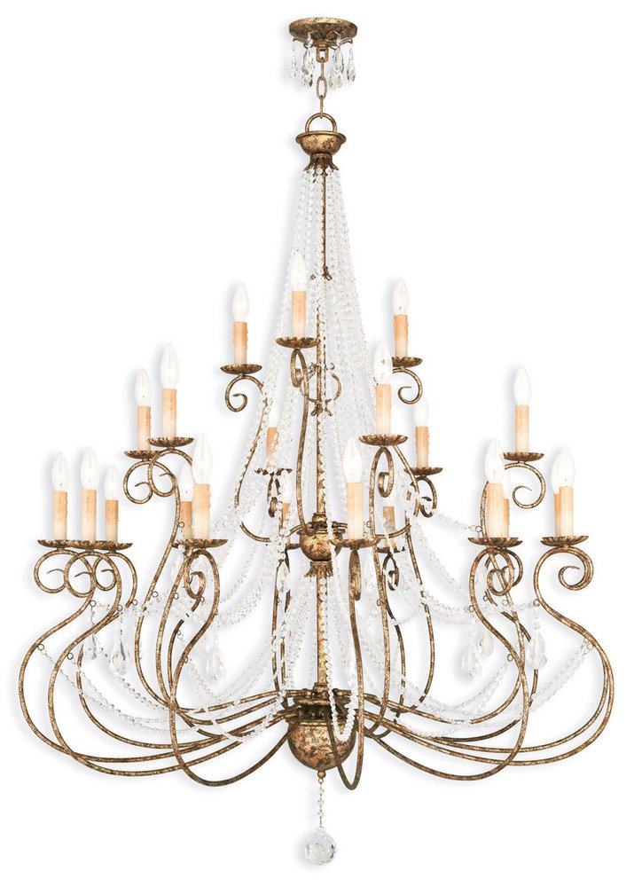 Bronze Multi Light Metal Dimmable Chandelier With Shades HomeRoots