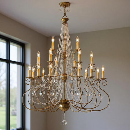 Bronze Multi Light Metal Dimmable Chandelier With Shades HomeRoots