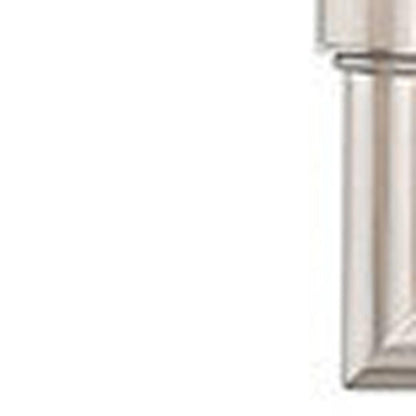Nickel Four Light Metal Dimmable Chandelier With Shades HomeRoots