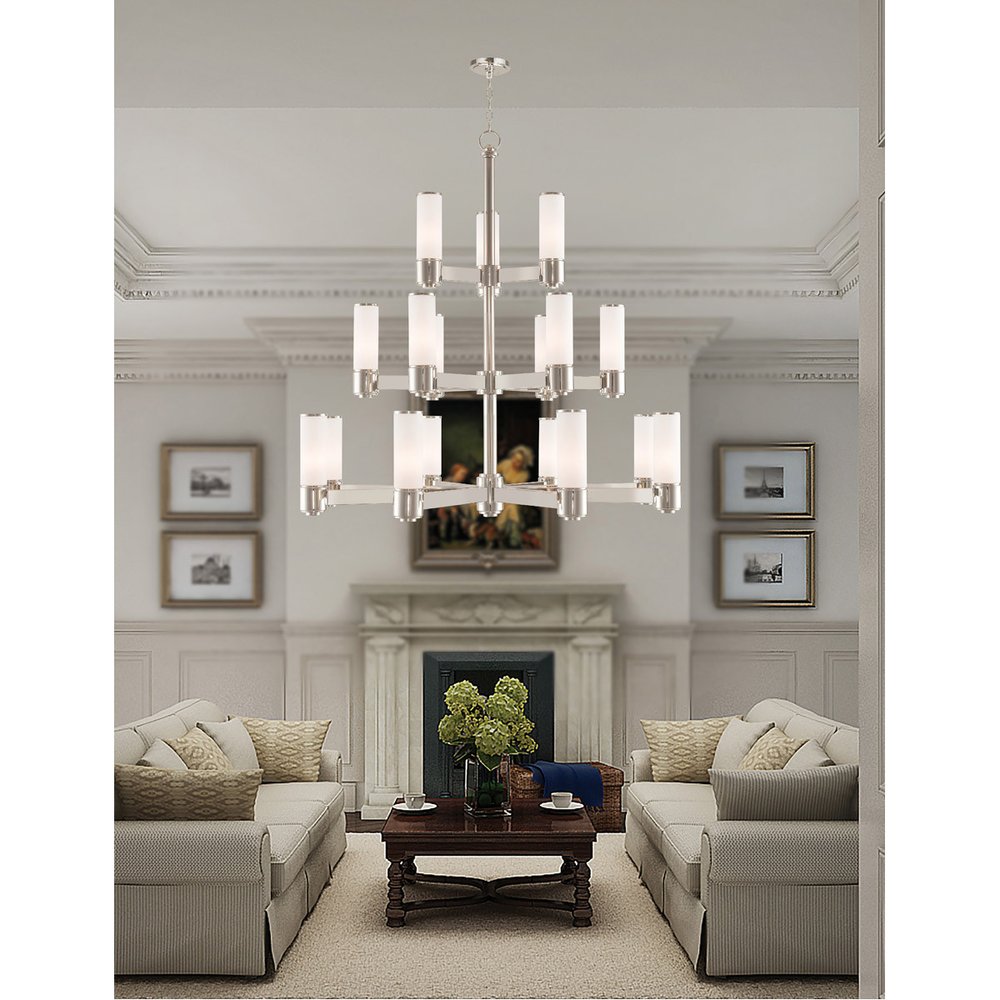 Multi Light Dimmable Chandelier With Shades HomeRoots