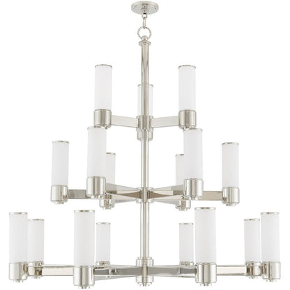 Nickel Multi Light Metal Dimmable Chandelier With Shades HomeRoots