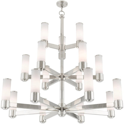 Nickel Multi Light Metal Dimmable Chandelier With Shades HomeRoots