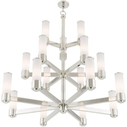 Nickel Multi Light Metal Dimmable Chandelier With Shades HomeRoots