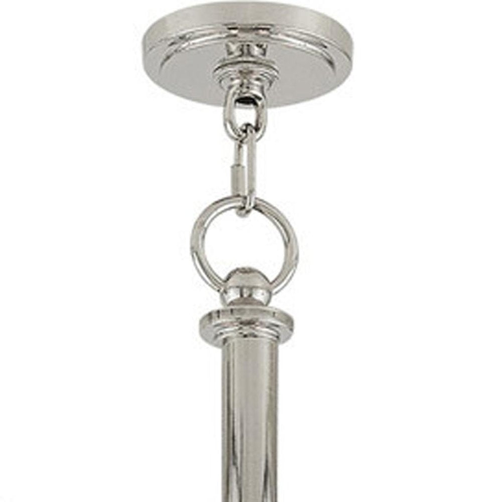 Nickel Multi Light Metal Dimmable Chandelier With Shades HomeRoots