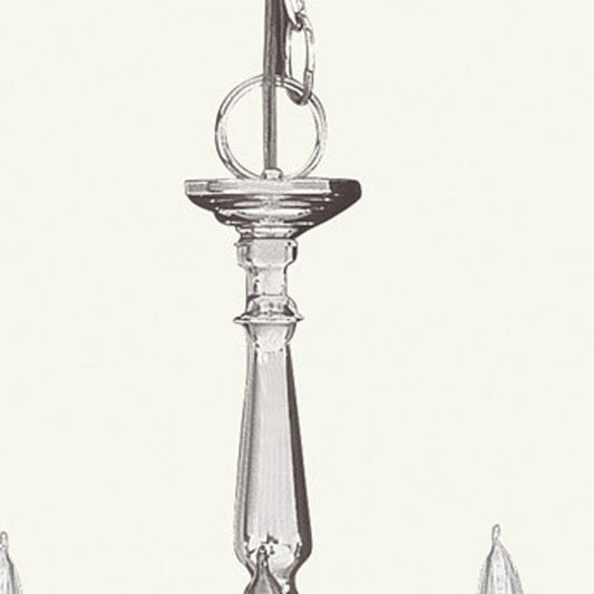Nickel Five Light Metal Dimmable Chandelier With Shades HomeRoots