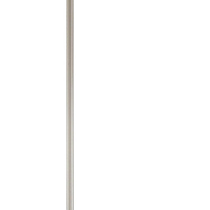 Nickel Four Light Metal Dimmable Chandelier With Shades HomeRoots