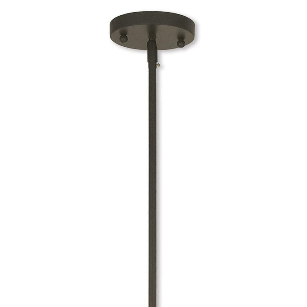 Bronze Four Light Metal Dimmable Chandelier With Shades HomeRoots
