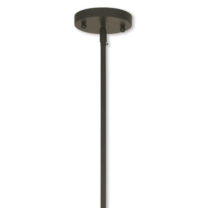 Bronze Four Light Metal Dimmable Chandelier With Shades HomeRoots