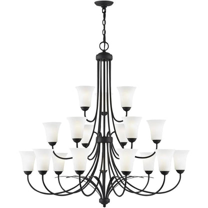 Black Multi Light Metal Dimmable Chandelier With Shades HomeRoots