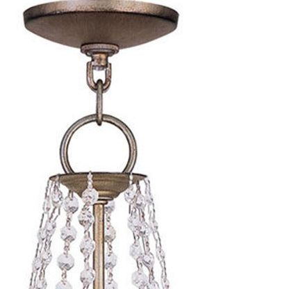 Silver Eight Light Metal Dimmable Chandelier With Shades HomeRoots