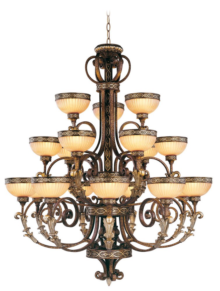 Bronze Multi Light Metal Dimmable Chandelier With Shades HomeRoots