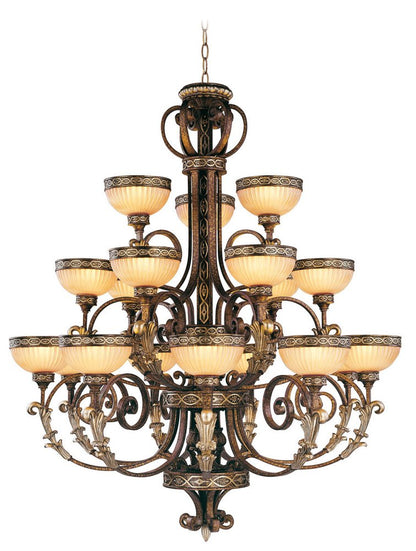 Bronze Multi Light Metal Dimmable Chandelier With Shades HomeRoots