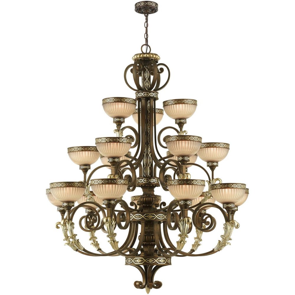 Bronze Multi Light Metal Dimmable Chandelier With Shades HomeRoots