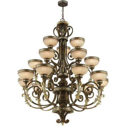 Bronze Multi Light Metal Dimmable Chandelier With Shades HomeRoots