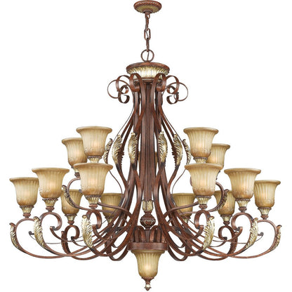 Bronze Multi Light Metal Dimmable Chandelier With Shades HomeRoots