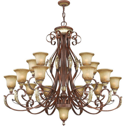 Bronze Multi Light Metal Dimmable Chandelier With Shades HomeRoots