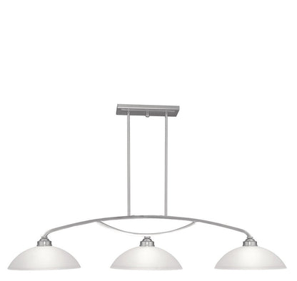 Nickel Three Light Metal Dimmable Chandelier With Shades HomeRoots