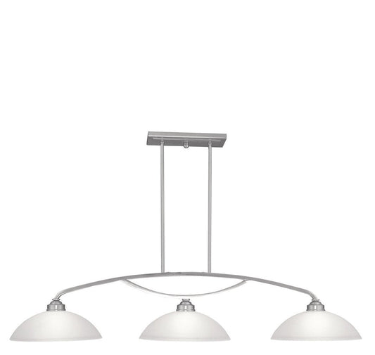 Nickel Three Light Metal Dimmable Chandelier With Shades HomeRoots