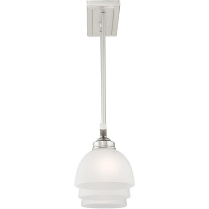 Nickel Three Light Metal Dimmable Chandelier With Shades HomeRoots