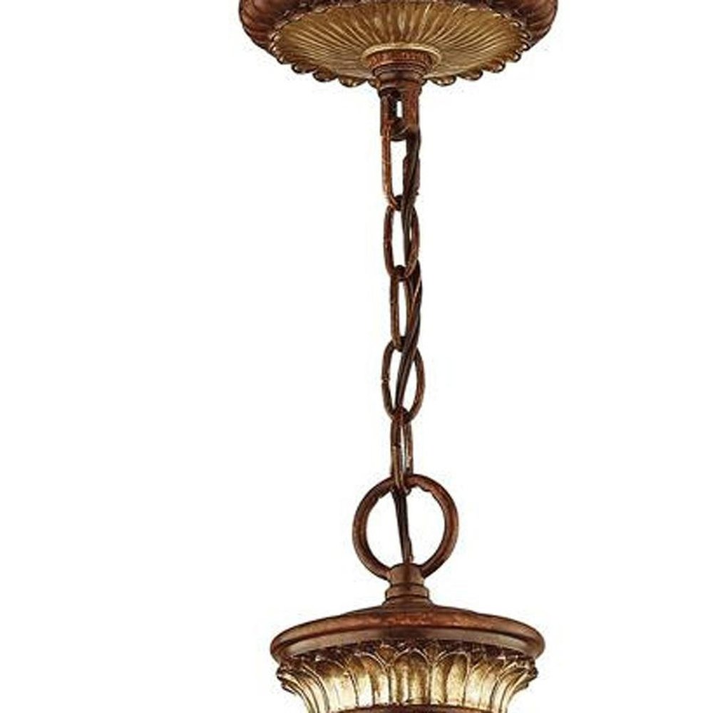 Bronze Four Light Metal Dimmable Chandelier With Shades HomeRoots