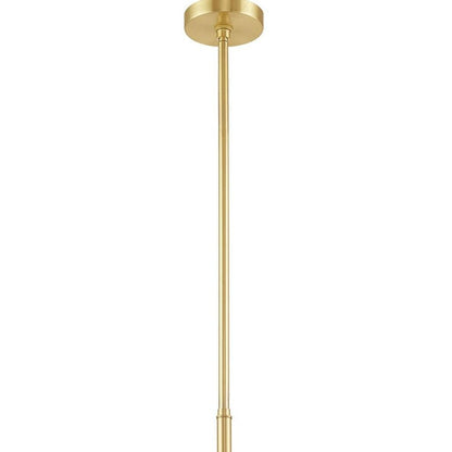 Brass Six Light Metal Dimmable Chandelier With Shades HomeRoots