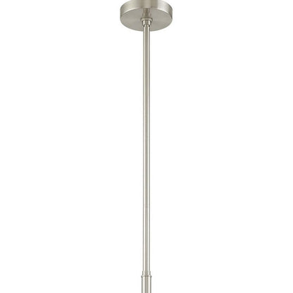 Nickel Six Light Metal Dimmable Chandelier With Shades HomeRoots