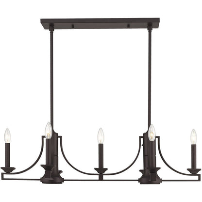 Bronze Nine Light Metal Dimmable Chandelier With Shades HomeRoots