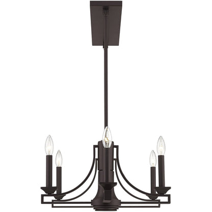 Bronze Nine Light Metal Dimmable Chandelier With Shades HomeRoots