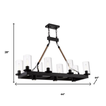 Bronze Eleven Light Metal Dimmable Chandelier With Shades HomeRoots