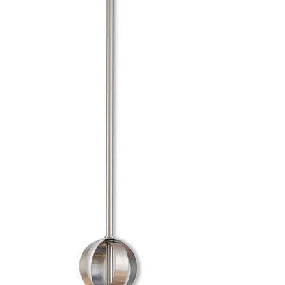 Nickel Six Light Metal Dimmable Chandelier With Shades HomeRoots