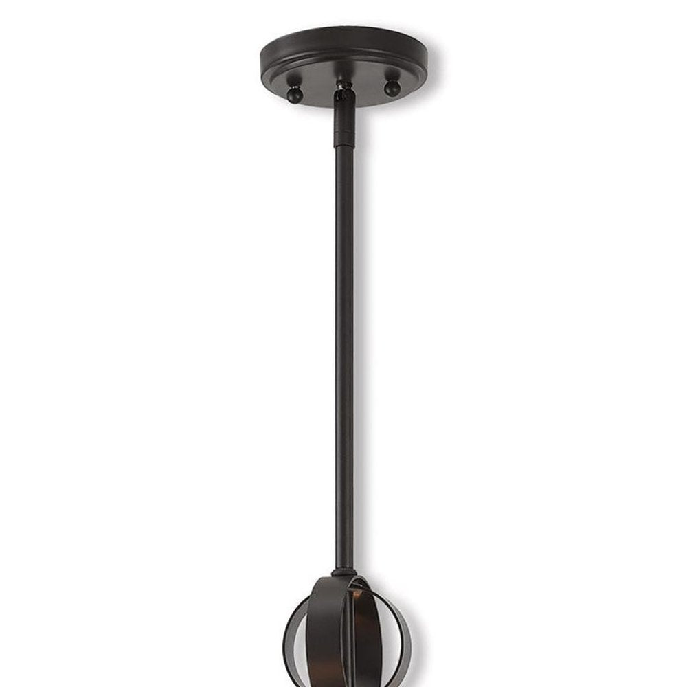 Bronze Five Light Metal Dimmable Chandelier With Shades HomeRoots