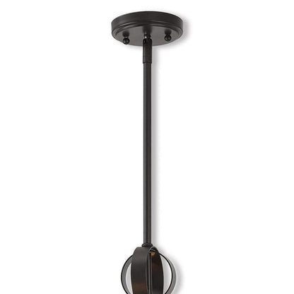 Bronze Five Light Metal Dimmable Chandelier With Shades HomeRoots