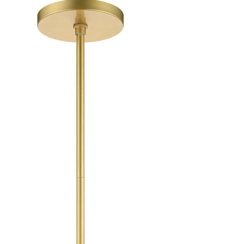 Gold Seven Light Metal Dimmable Chandelier With Shades HomeRoots