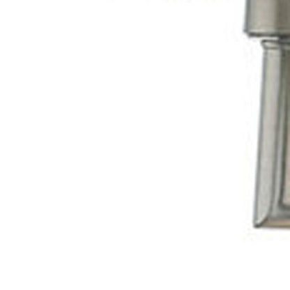 Nickel Six Light Metal Dimmable Chandelier With Shades HomeRoots