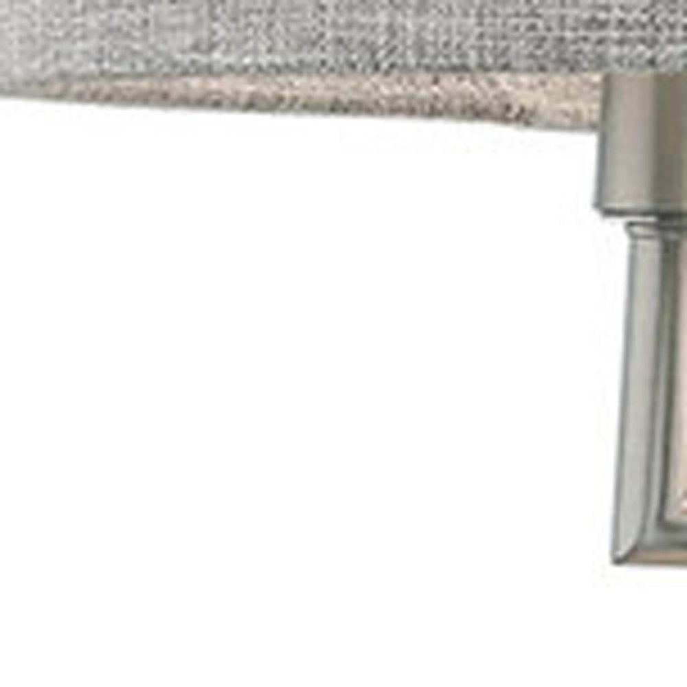 Nickel Six Light Metal Dimmable Chandelier With Shades HomeRoots